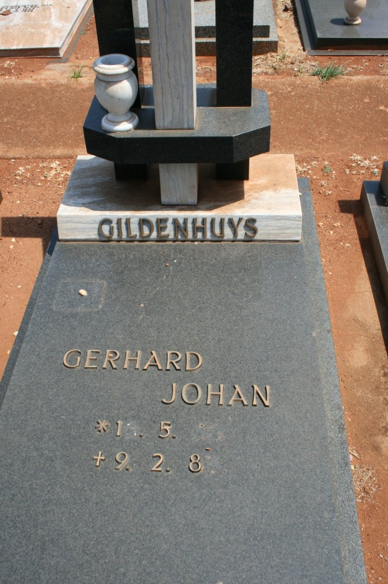 GILDENHUYS Gerhard Johan ?-198?