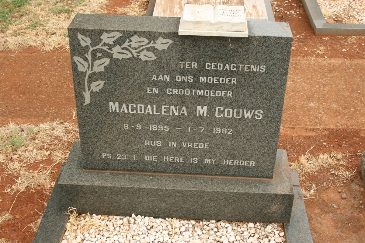 GOUWS Magdalena M. 1895-1982