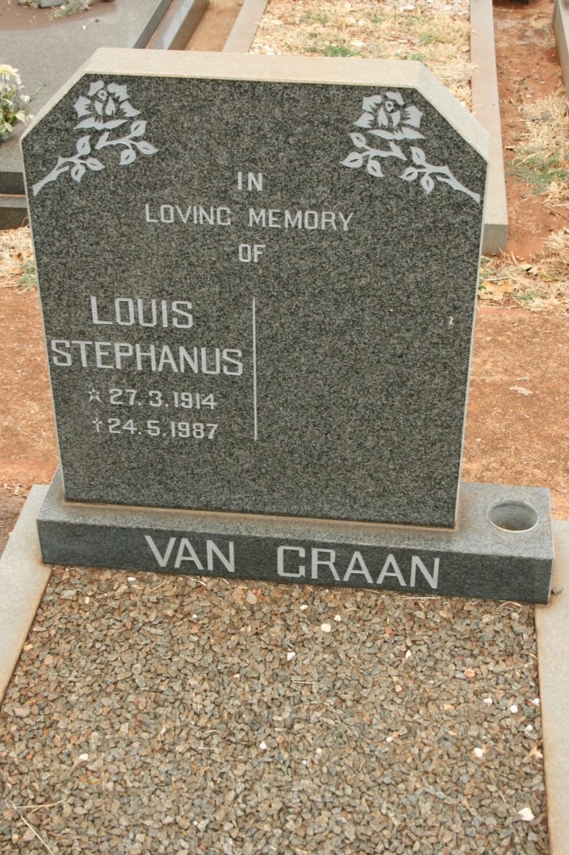 GRAAN Louis Stephanus, van 1914-1987