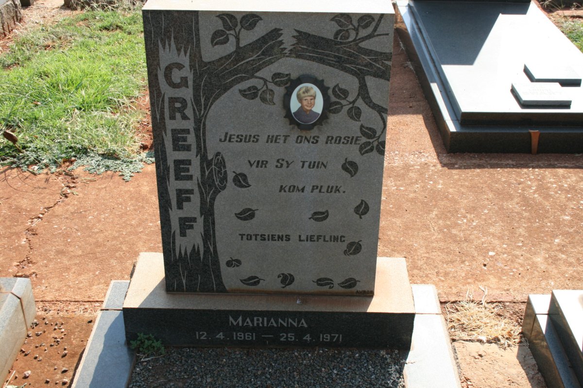 GREEFF Marianna 1961-1971
