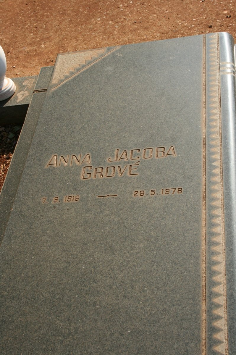 GROVE Anna Jacoba 1916-1978