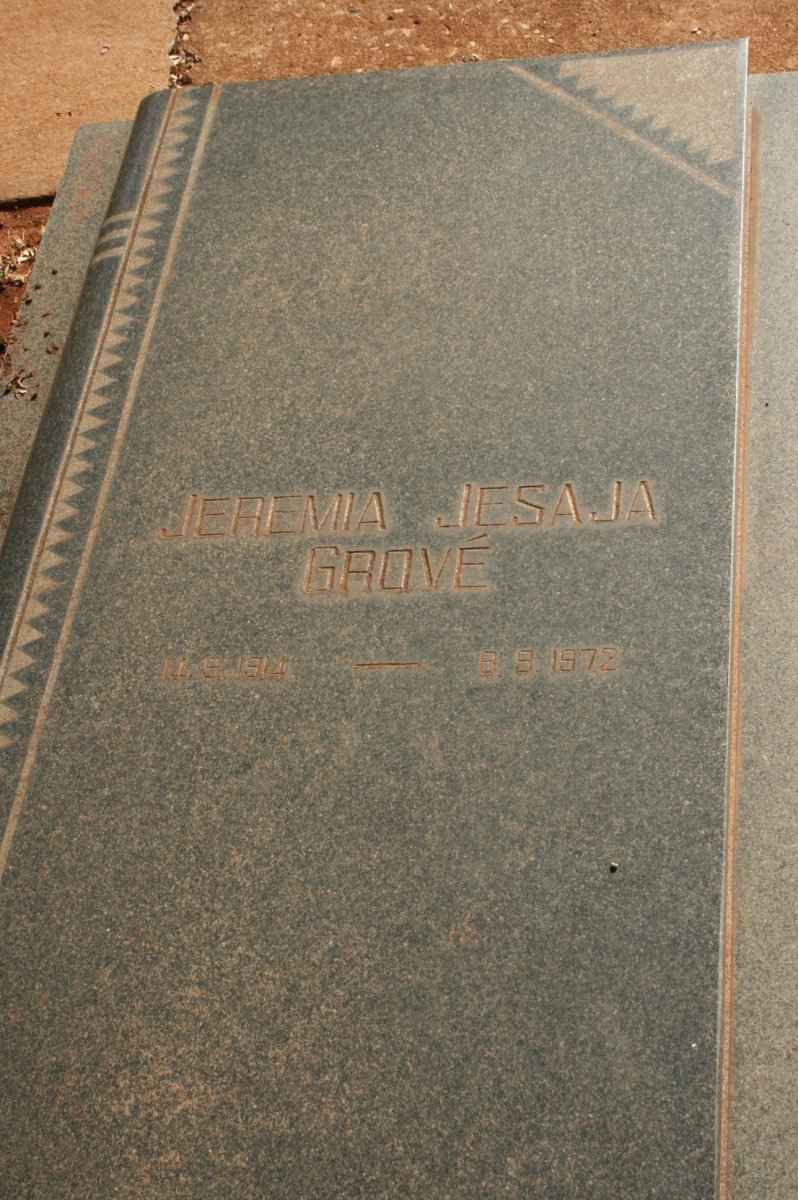 GROVE Jeremia Jesaja 191?-1978