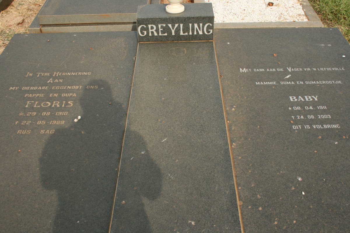 GREYLING Floris 1910-1988 &amp; Baby 1911-2003