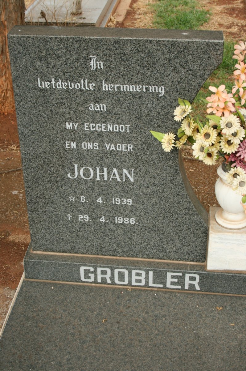 GROBLER Johan 1939-1986