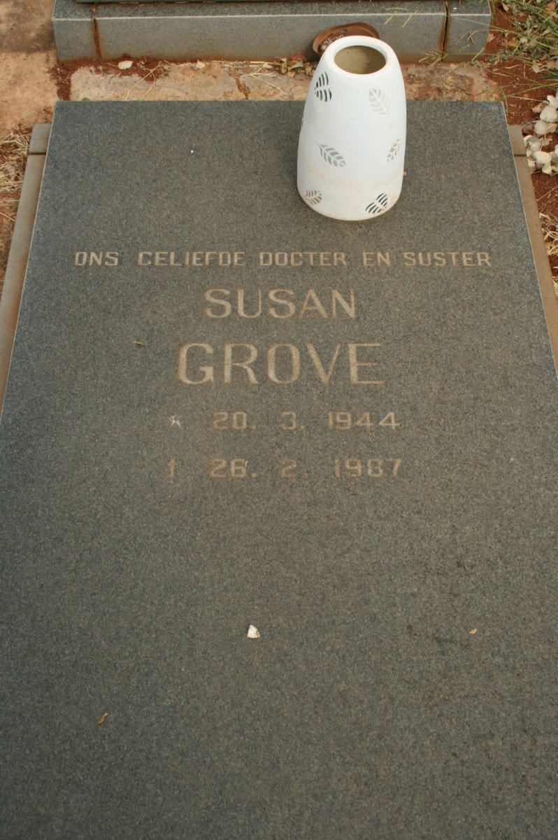 GROVE Susan 1944-1987
