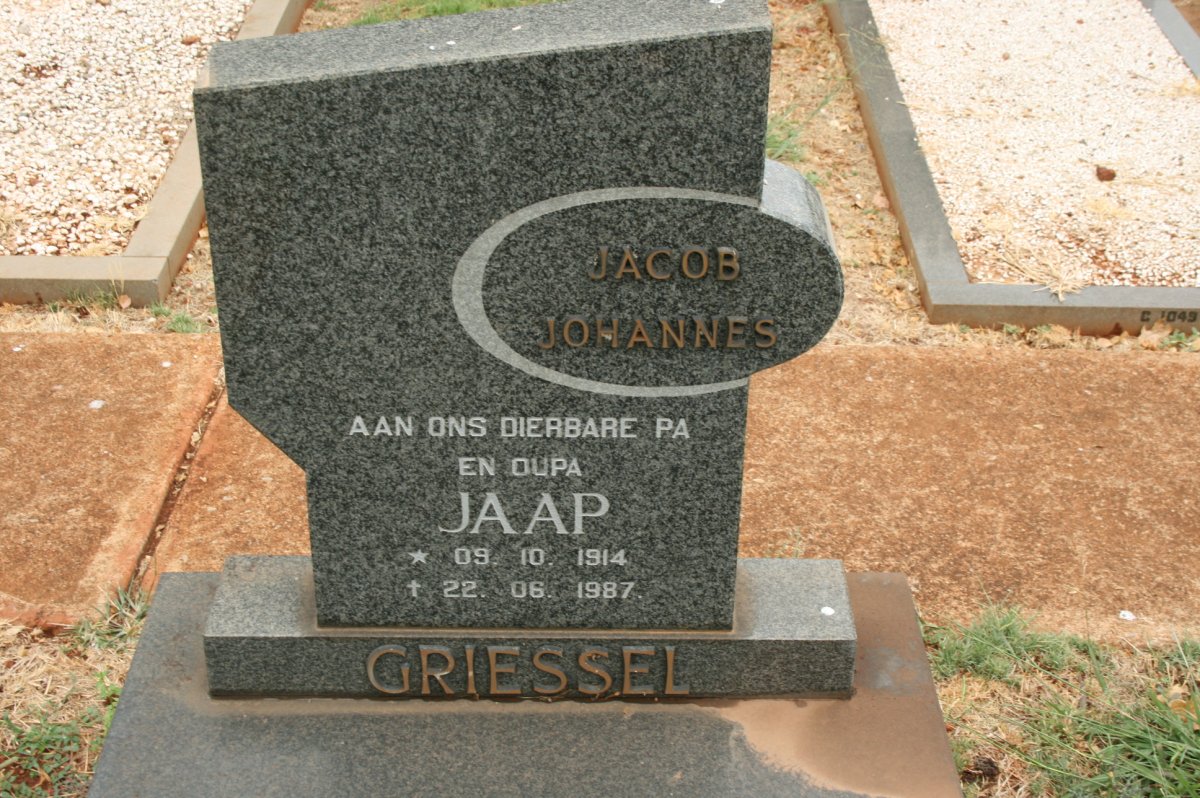 GRIESSEL Jacob Johannes 1914-1987