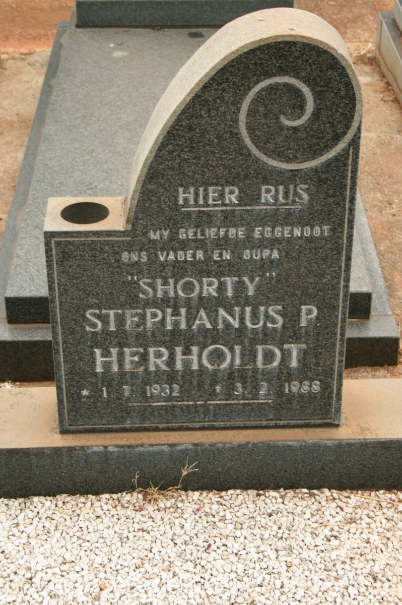 HERHOLDT Stephanus P. 1932-1988