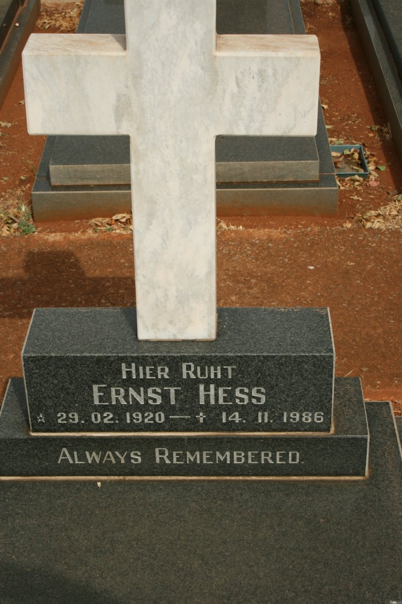 HESS Ernst 1920-1986