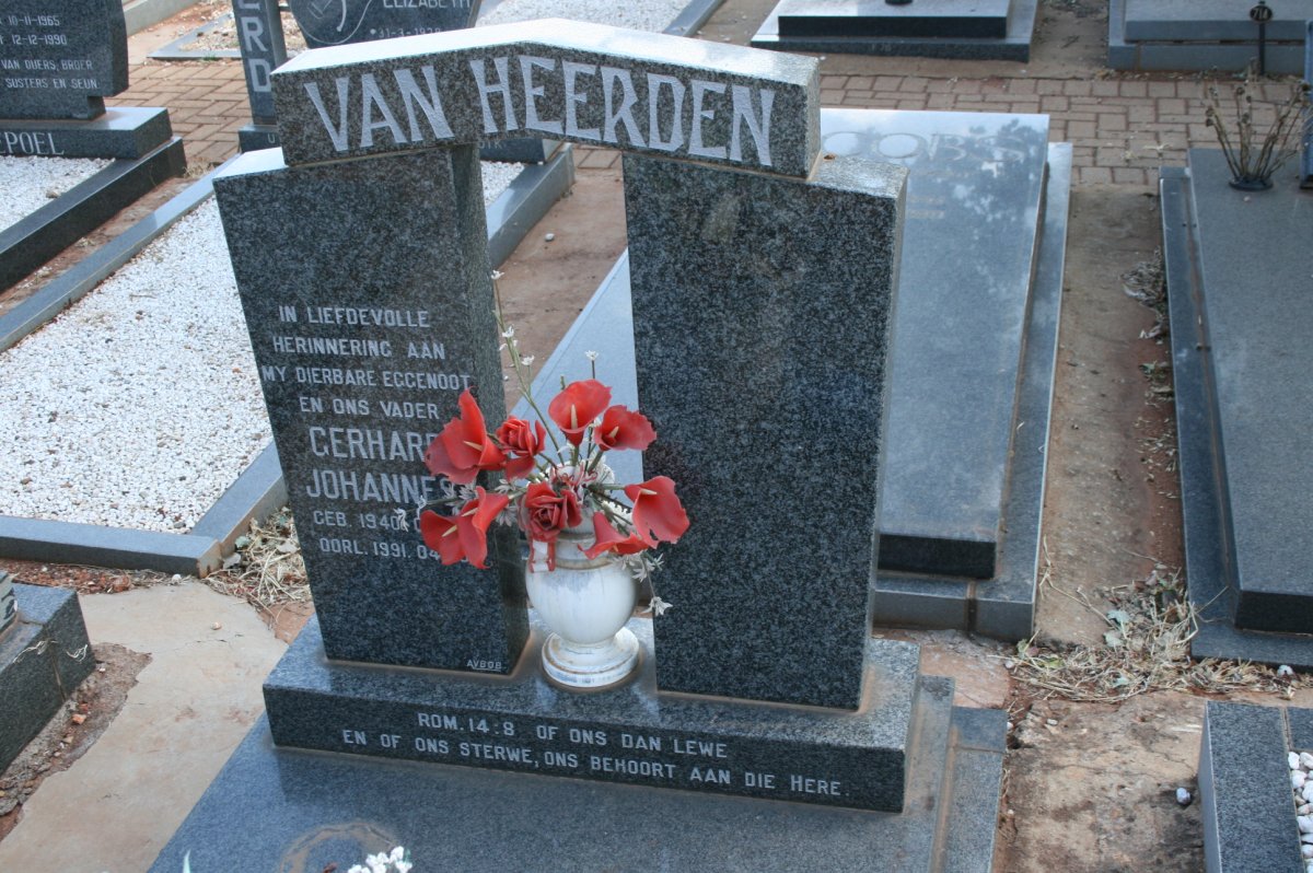 HEERDEN Gerhard Johannes, van 1940-1991