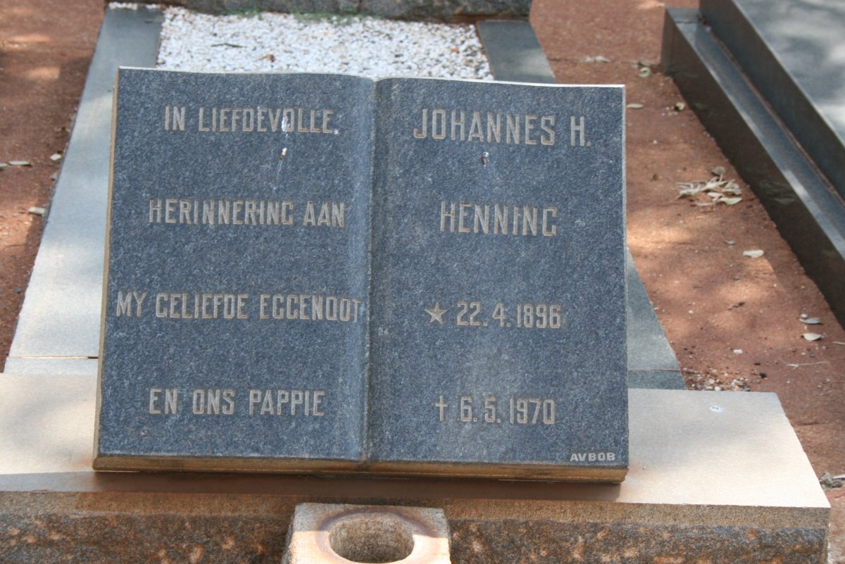 HENNING Johannes H. 1896-1970