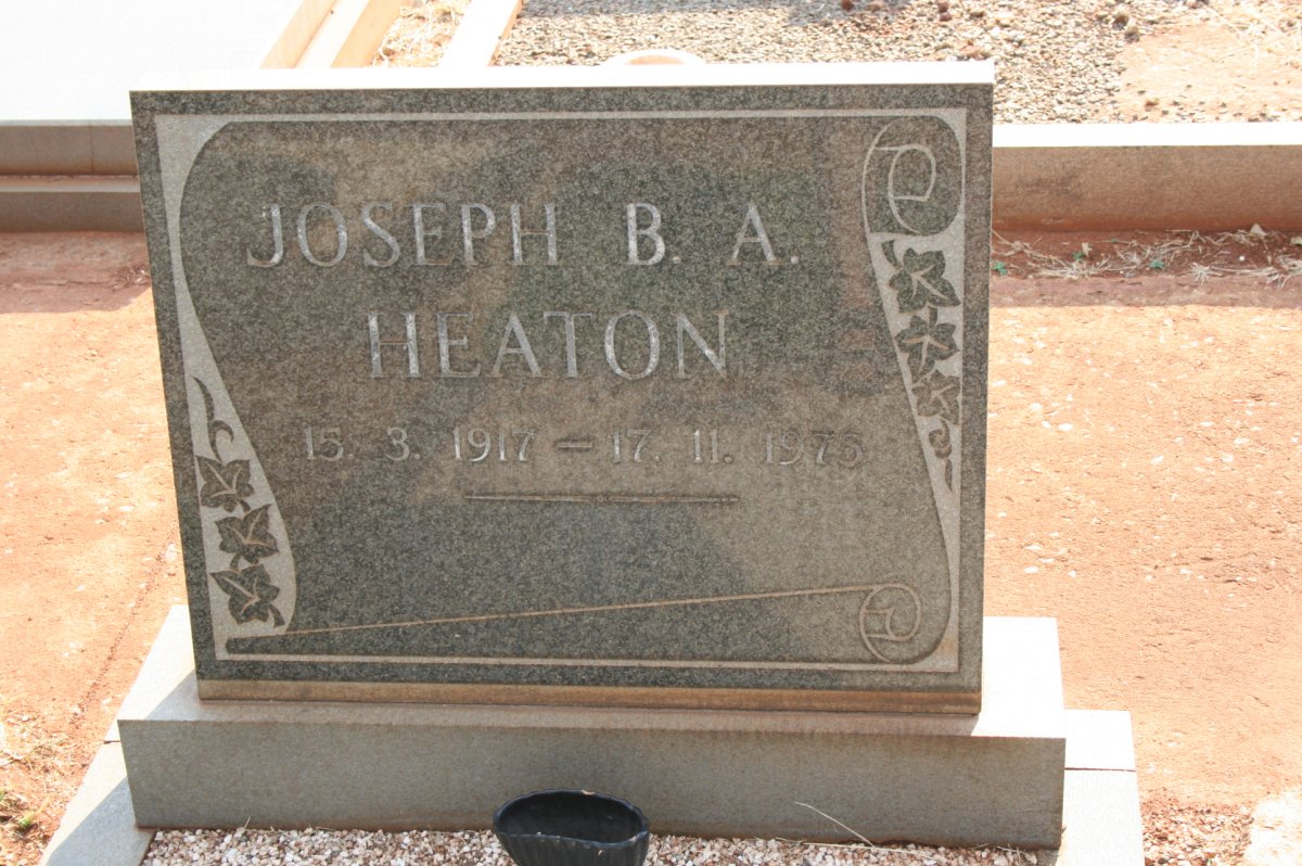 HEATON Joseph B.A. 1917-1975