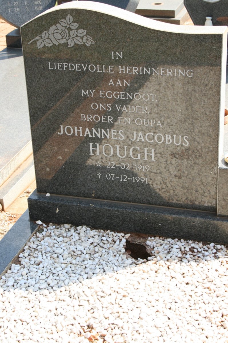 HOUGH Johannes Jacobus 1919-1991