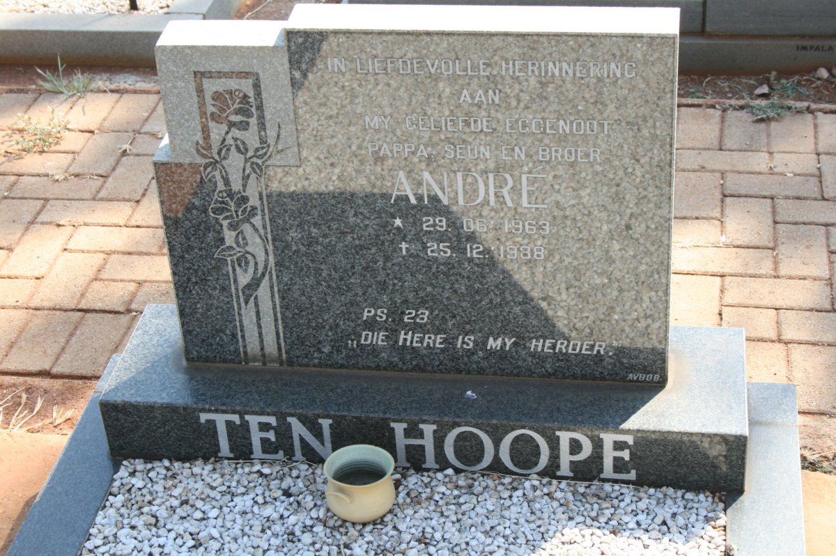 HOOPE André, ten 1963-1988