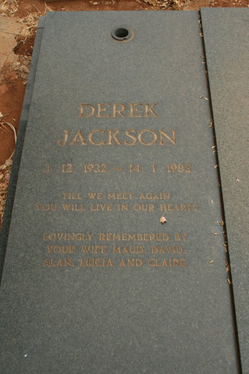 JACKSON Derek 1932-1985