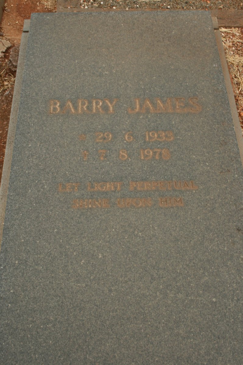 JAMES Barry 1933-1978