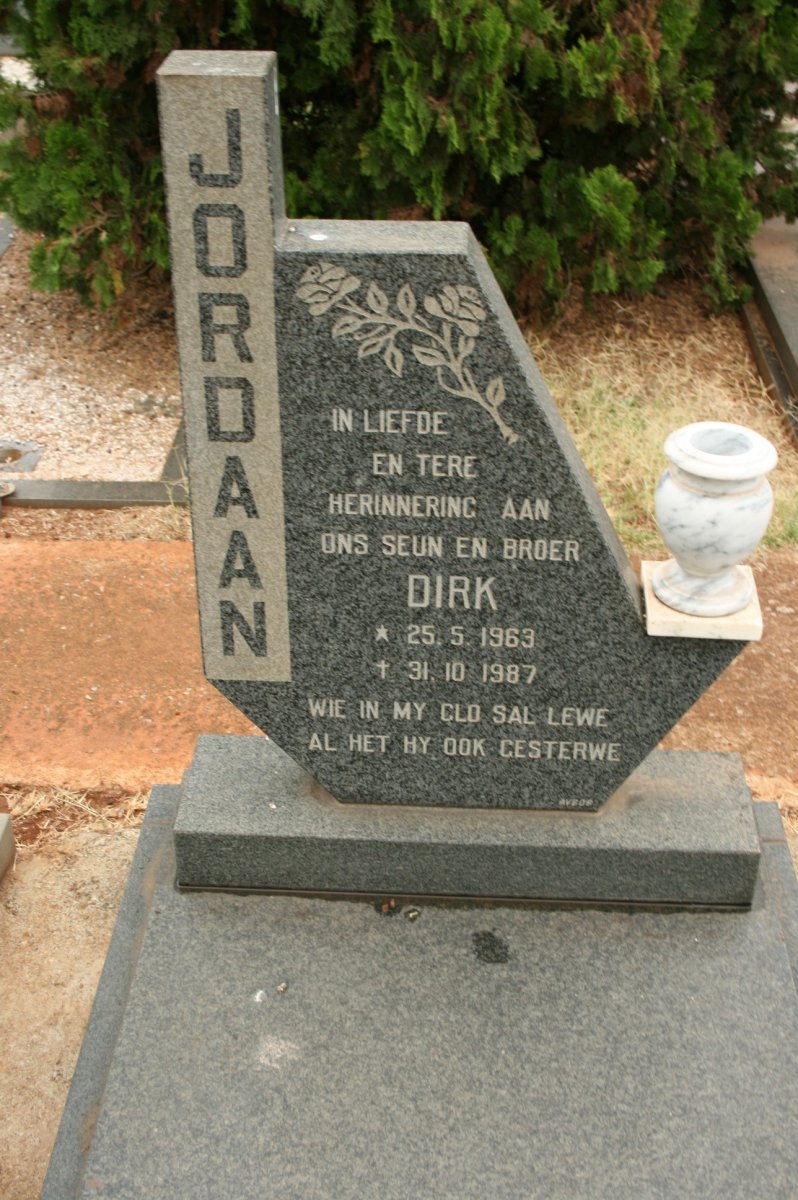 JORDAAN Dirk 1963-1987