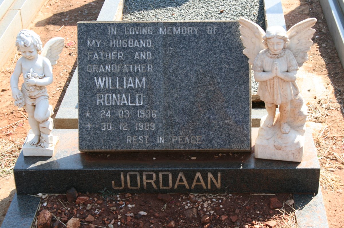 JORDAAN William Ronald 1936-1989