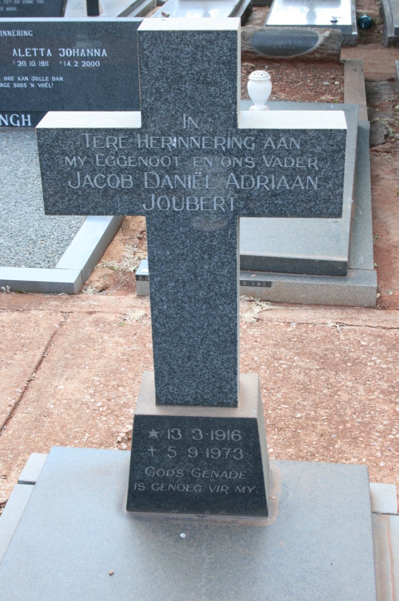 JOUBERT Jacob Daniel Adriaan 1916-1973