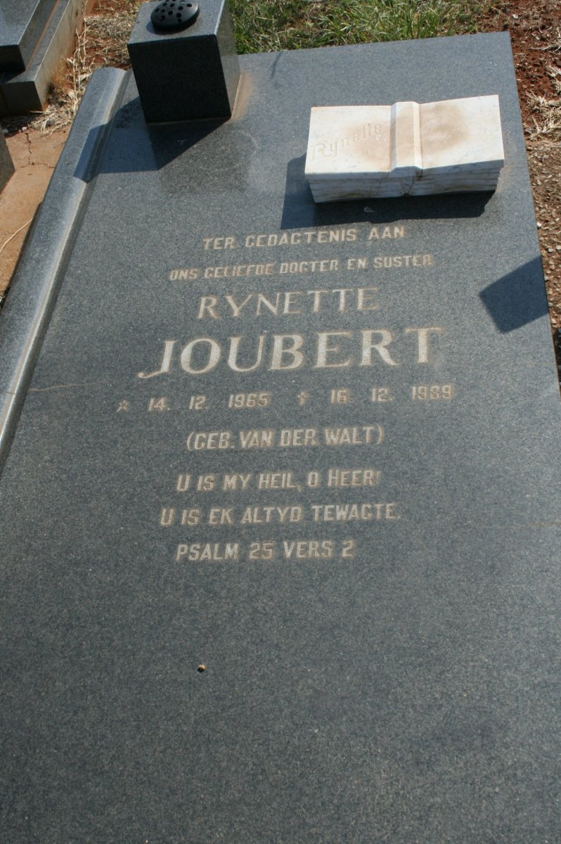 JOUBERT Reynette nee VAN DER WALT 1965-1989