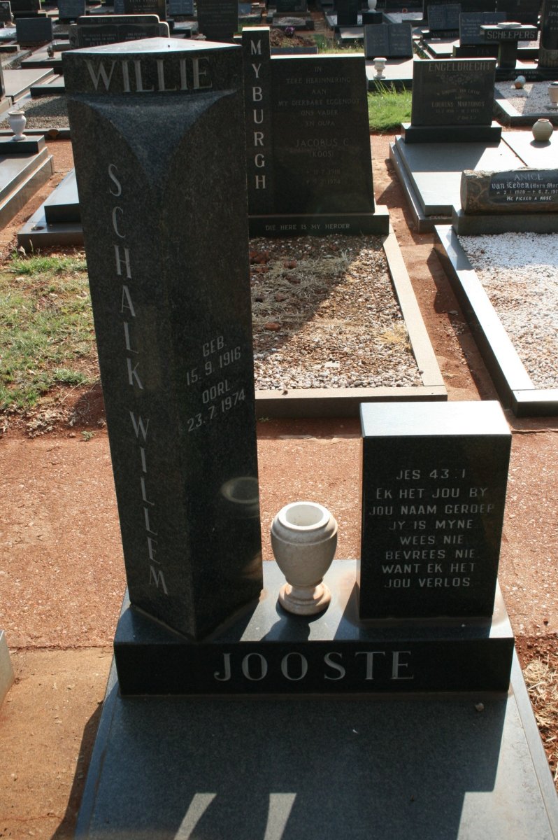 JOOSTE Schalk Willem 1916-1974
