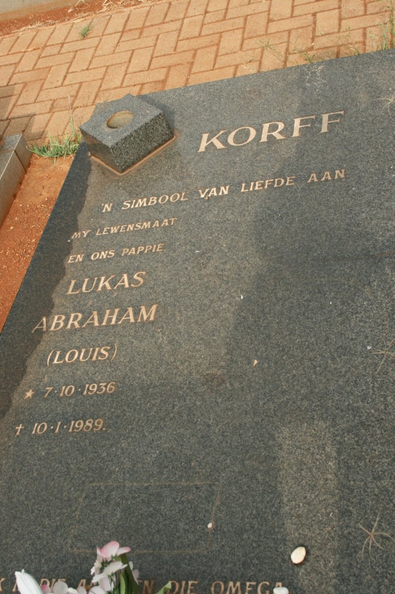 KORFF Lukas Abraham 1936-1989