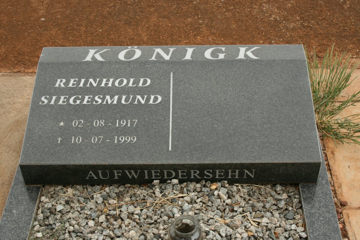KÖNIGK Reinhold Siegesmund 1917-1999