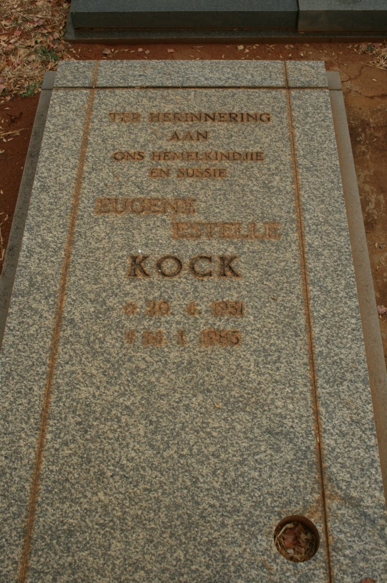 KOCK Eugene Estelle 1951-1985
