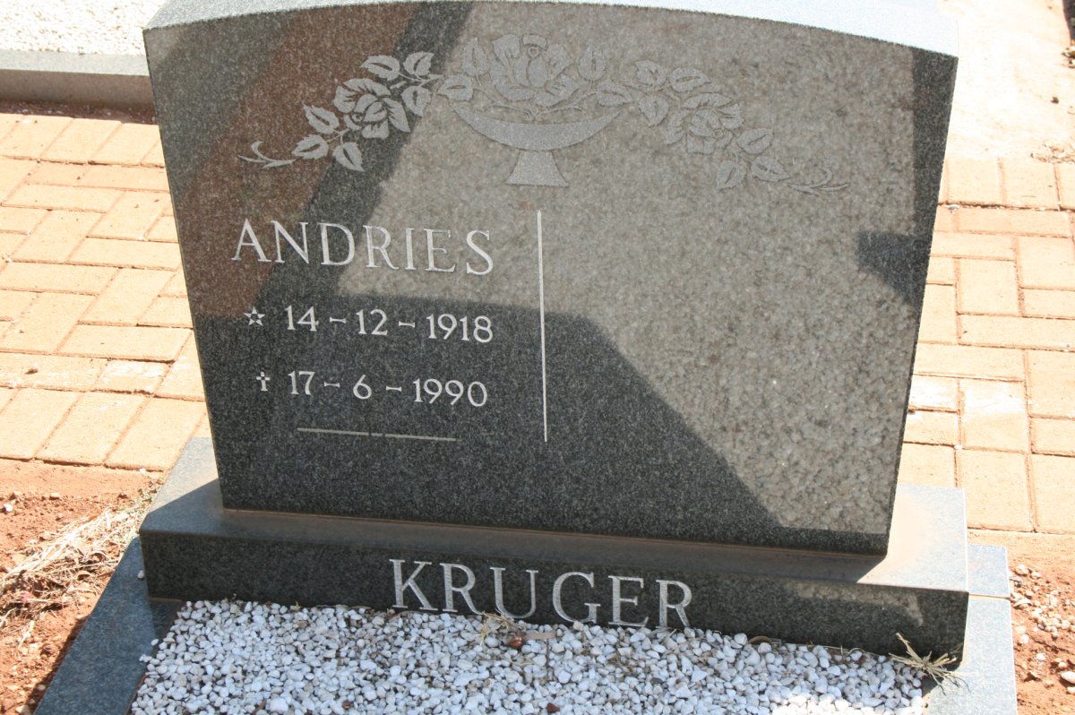 KRUGER Andries 1918-1990