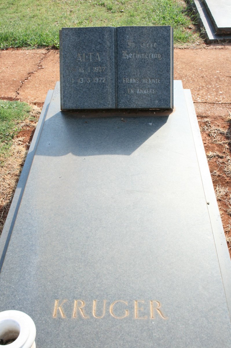 KRUGER Alta 1937-1972