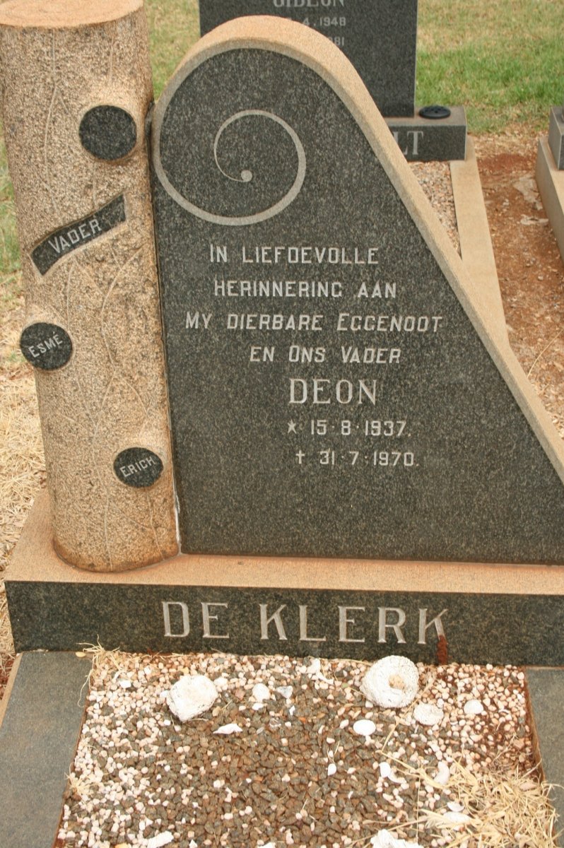 KLERK Deon, de 1937-1970