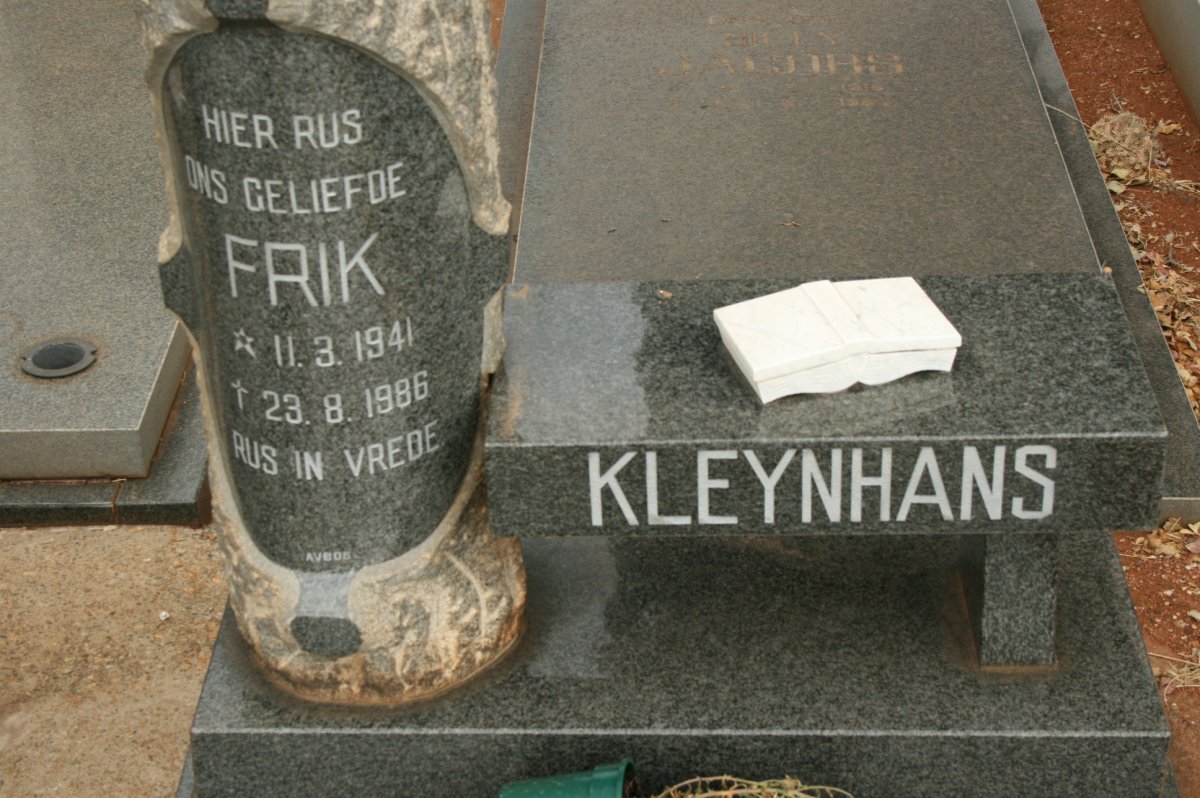 KLEYNHANS Frik 1941-1986