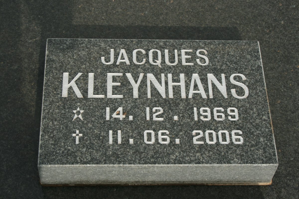 KLEYNHANS Jacques 1969-2006