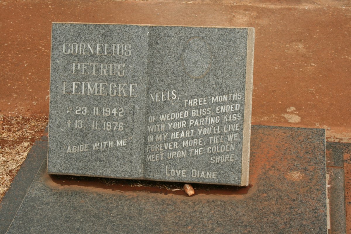LEIMECKE Cornelius Petrus 1942-1976