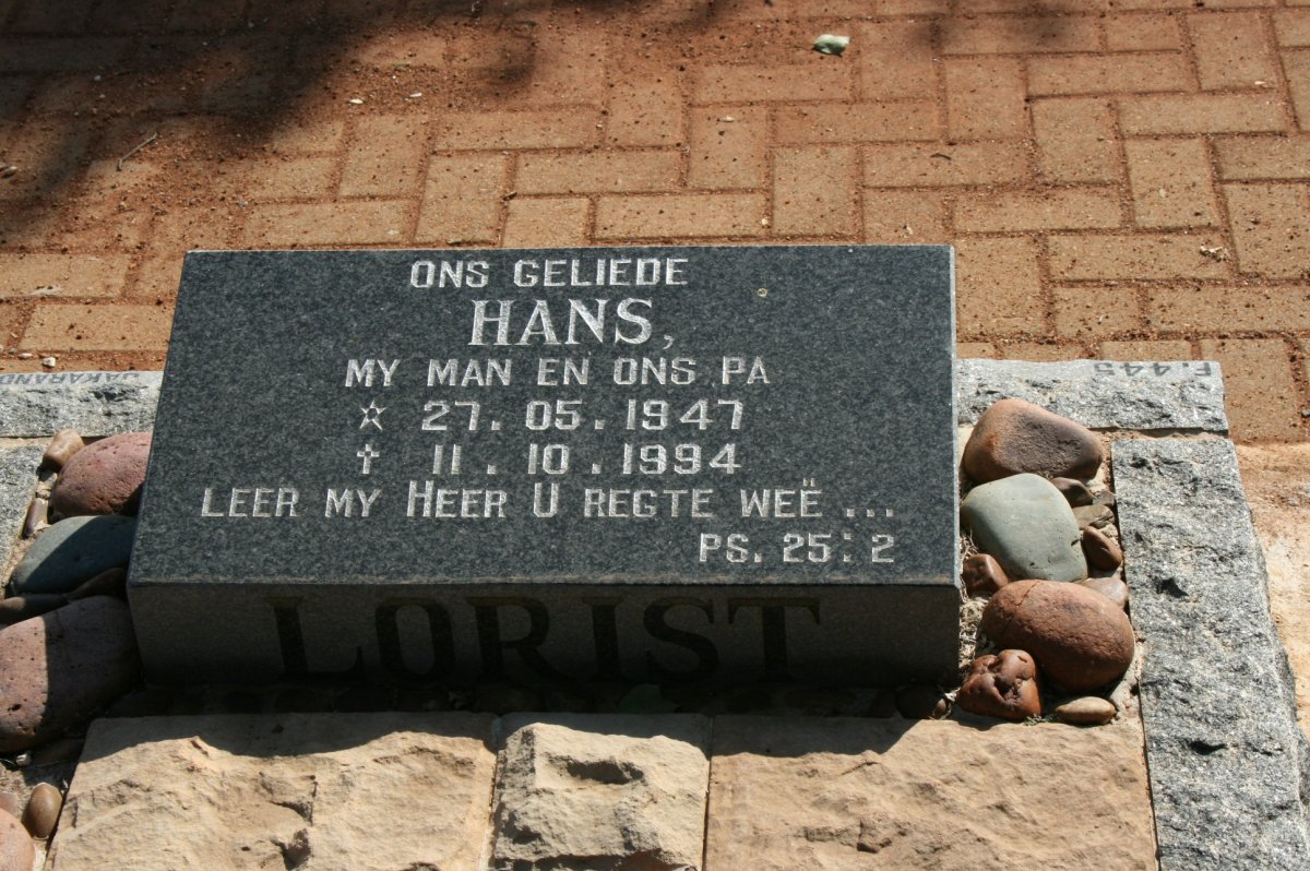 LORIST Hans 1947-1994