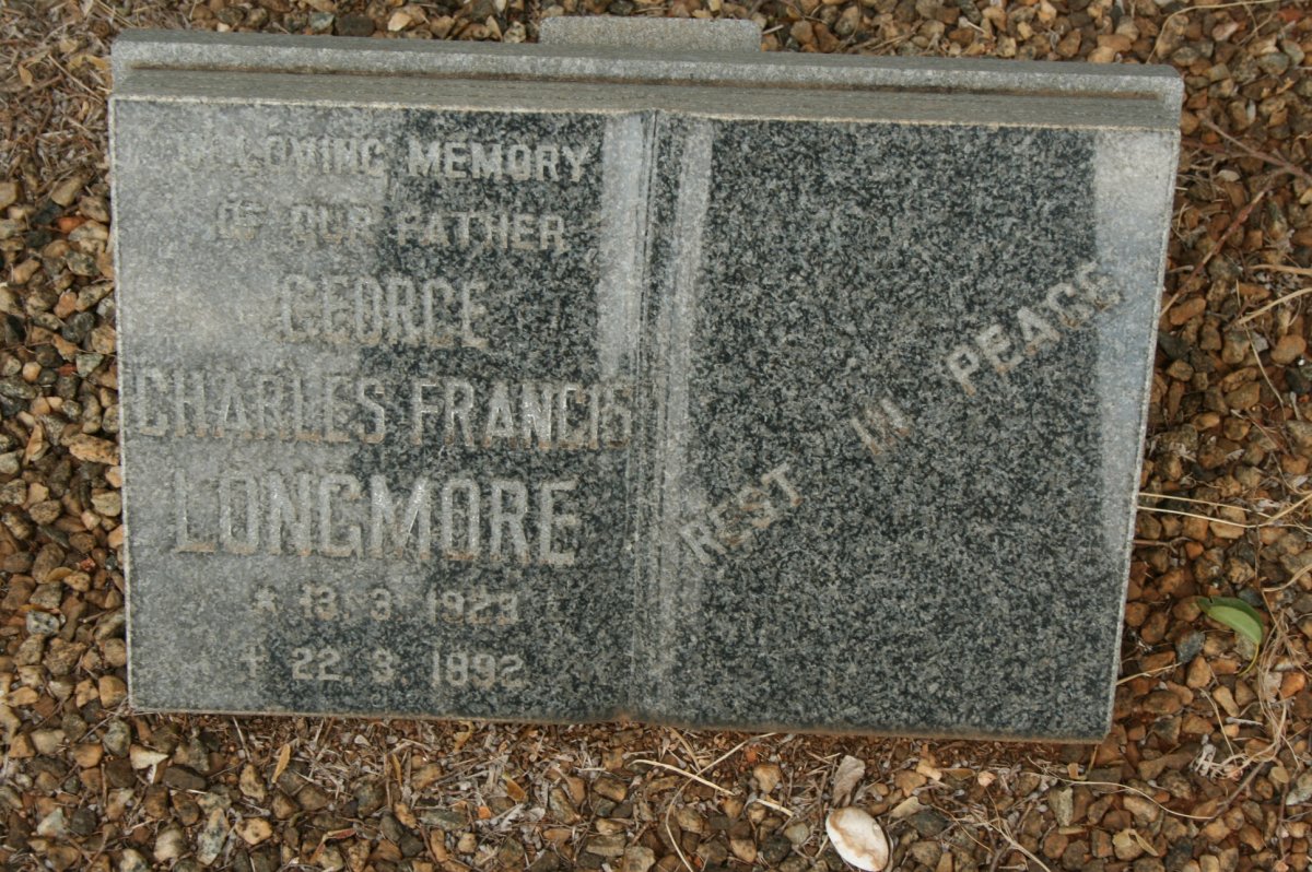 LONGMORE George Charles Francis 1923-1992