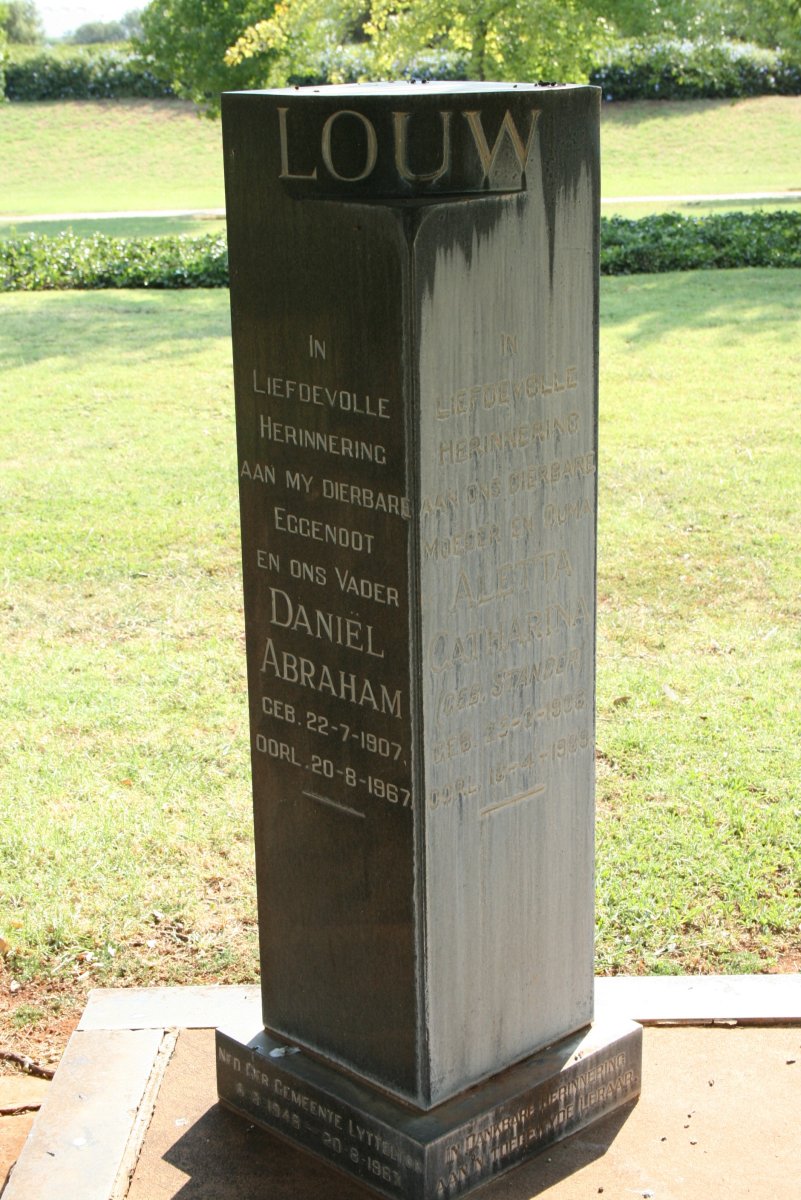 LOUW Daniel Abraham 1907-1967