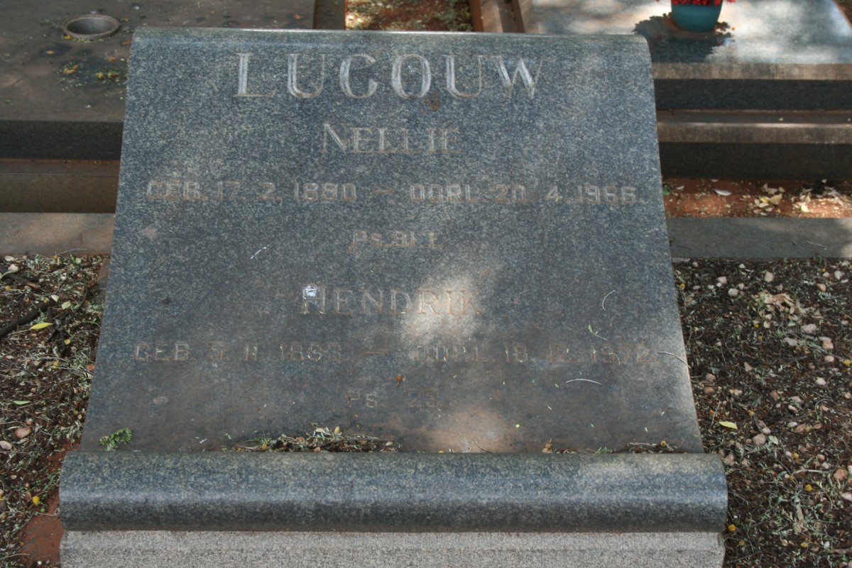 LUGOUW Hendrik 1896-1972 &amp; Nellie 1890-1966