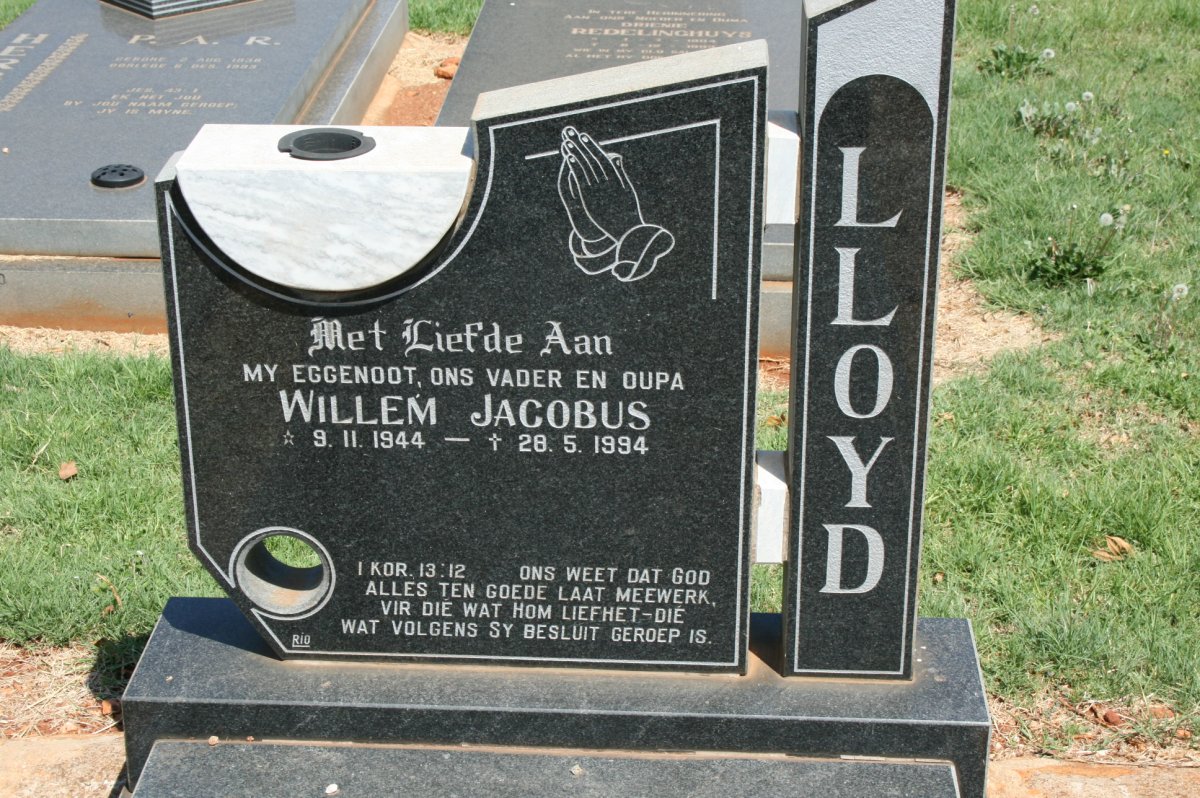 LLOYD Willem Jacobus 1944-1994
