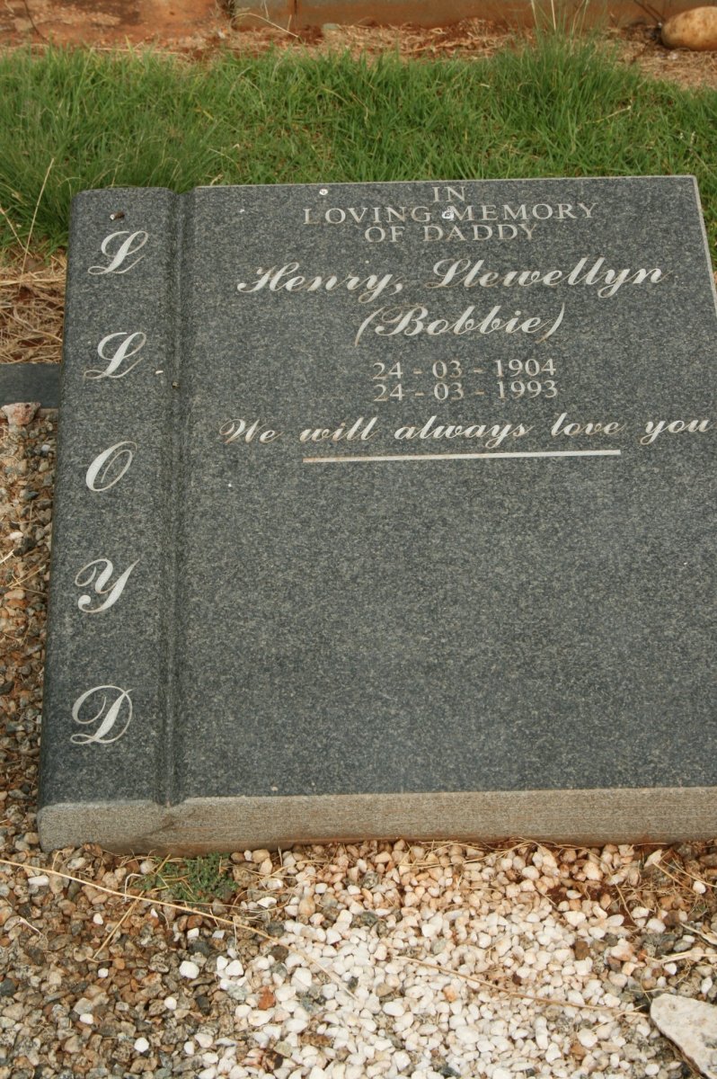 LLOYD Henry Llewellyn 1904-1993