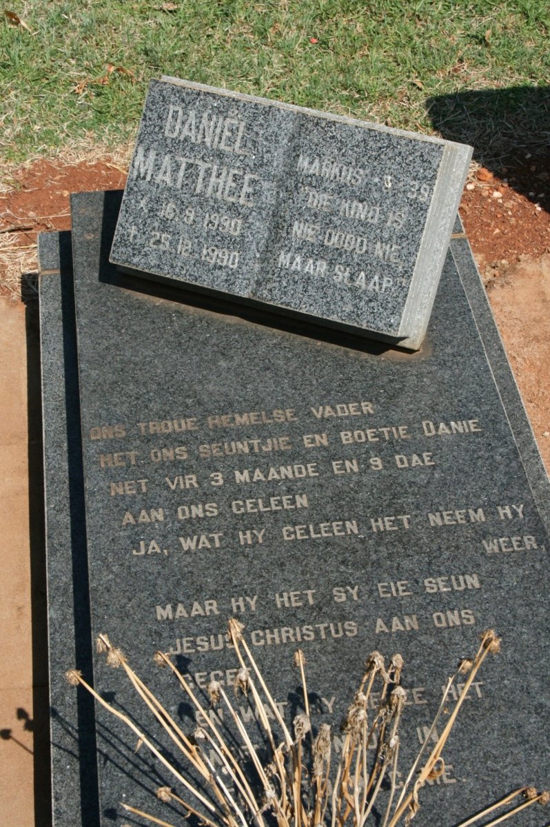 MATTHEE Daniel 1990-1990