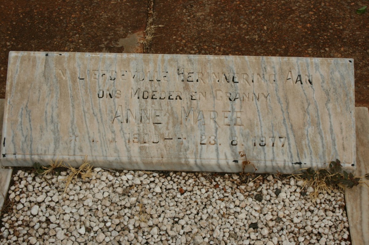 MAREE Anne 1900-1977