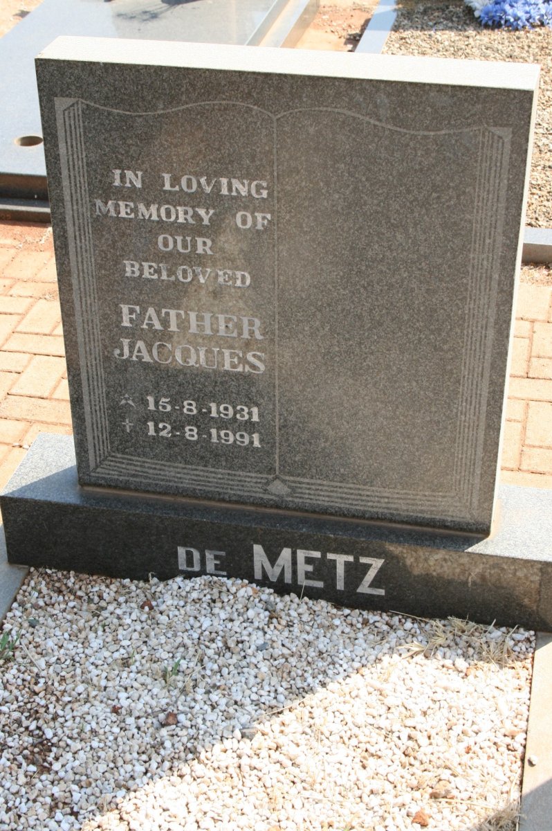 METZ Jacques, de 1931-1991