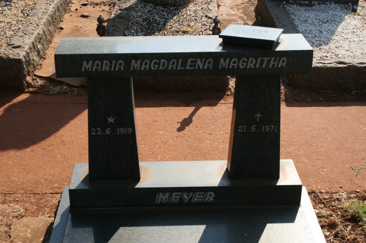 MEYER Maria Magdalena Magritha 1919-1971