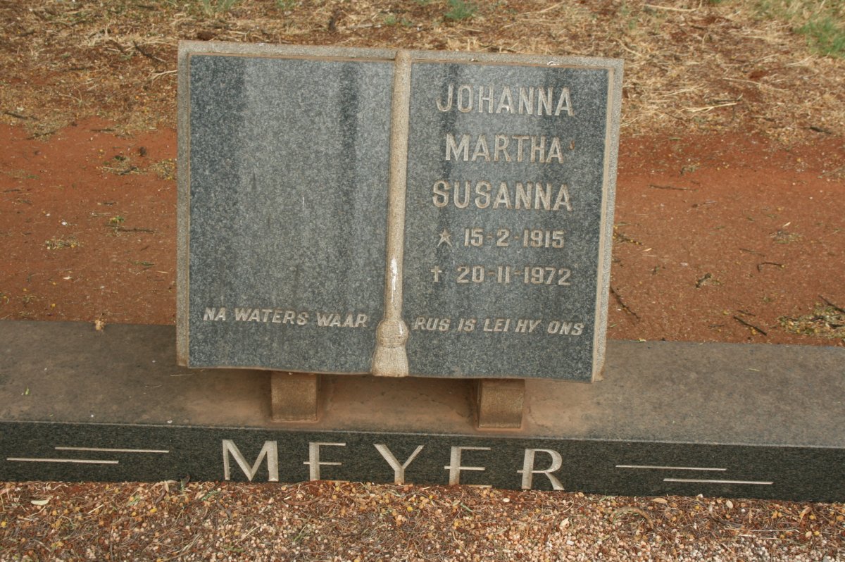 MEYER Johanna Martha Susanna 1915-1972