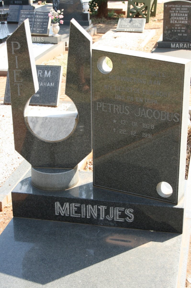 MEINTJES Petrus Jacobus 1928-1991