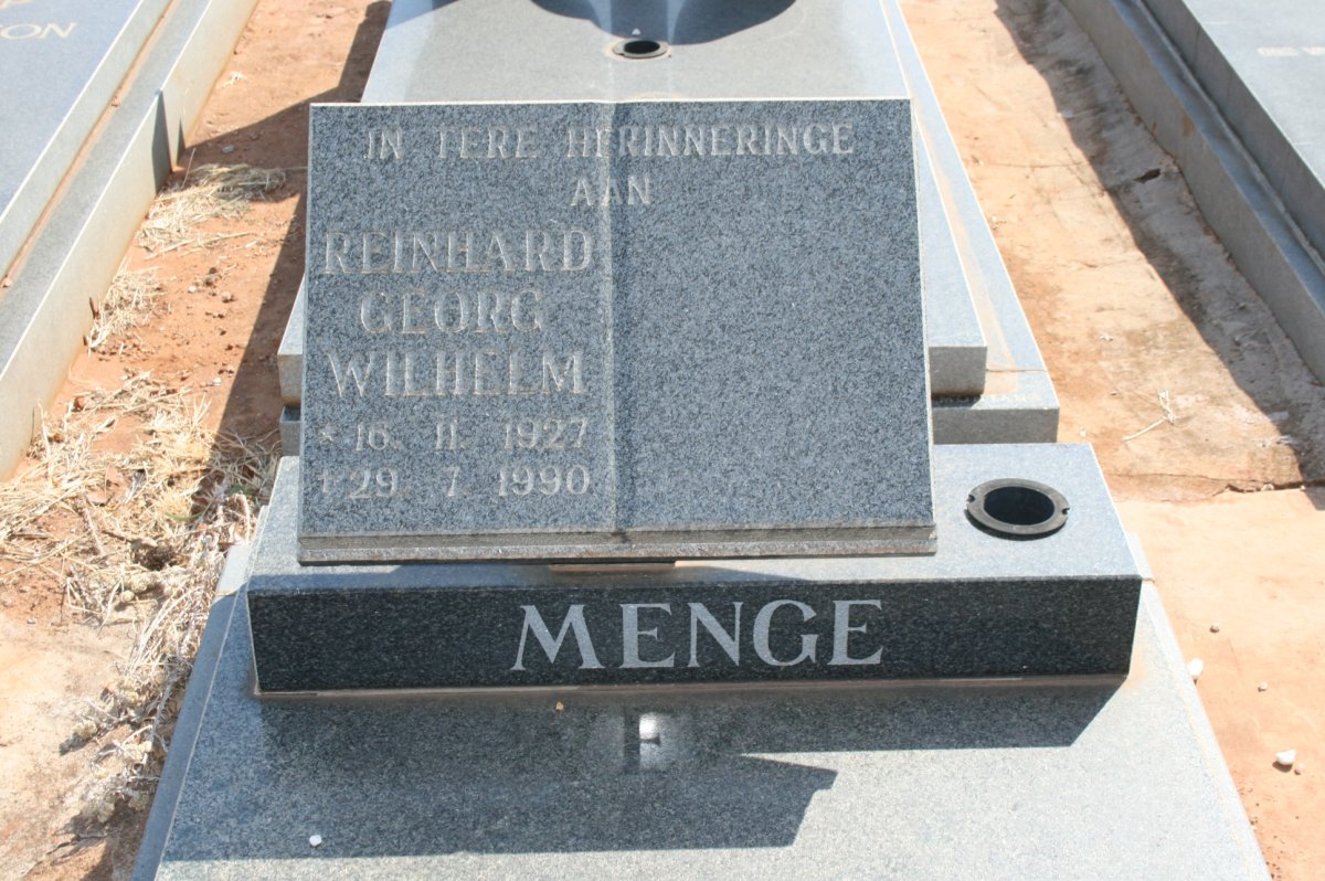 MENGE Klinhard Georg Wilhelm 1927-1990