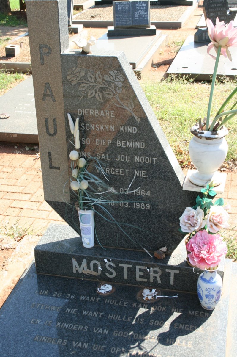 MOSTERT Paul 1964-1989