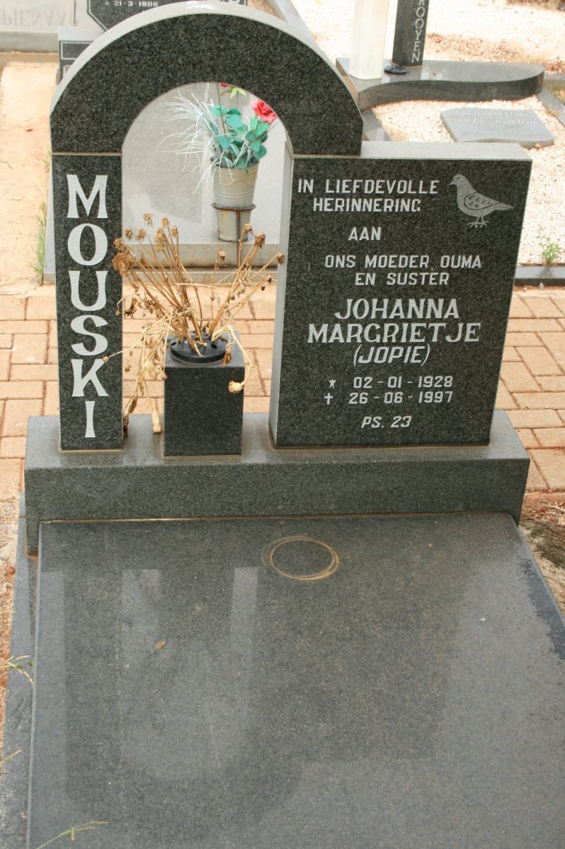 MOUSKI Johanna Margrietje 1928-1997