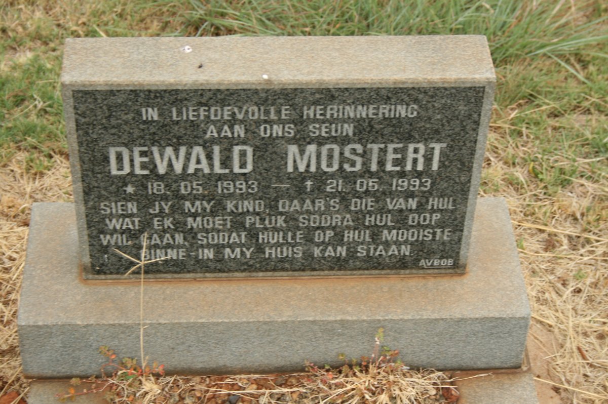 MOSTERT Dewald 1993-1993