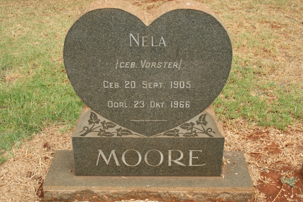 MOORE Nela nee VORSTER 1905-1966